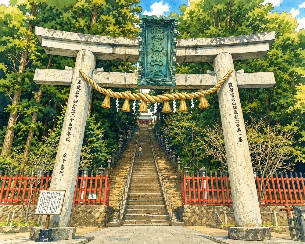 鹽竈神社 - 陸奥国一宮、202段の石段を登る古社
