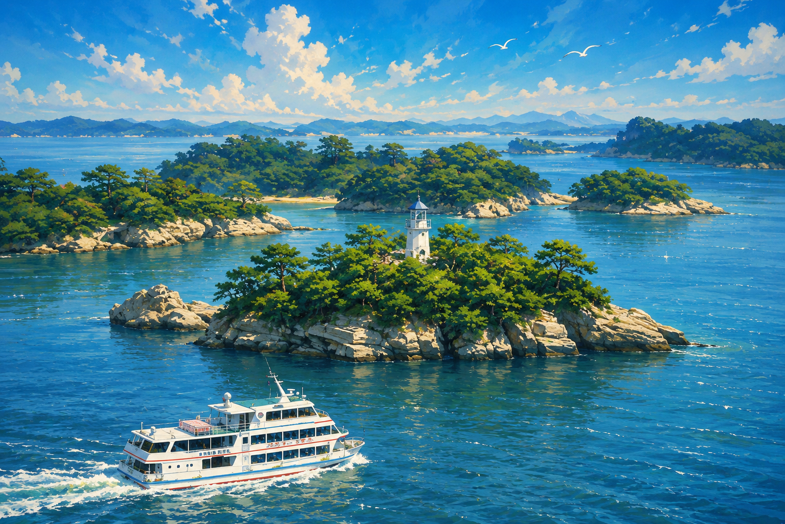 松島湾遊覧船 - 島々を巡るクルーズ船